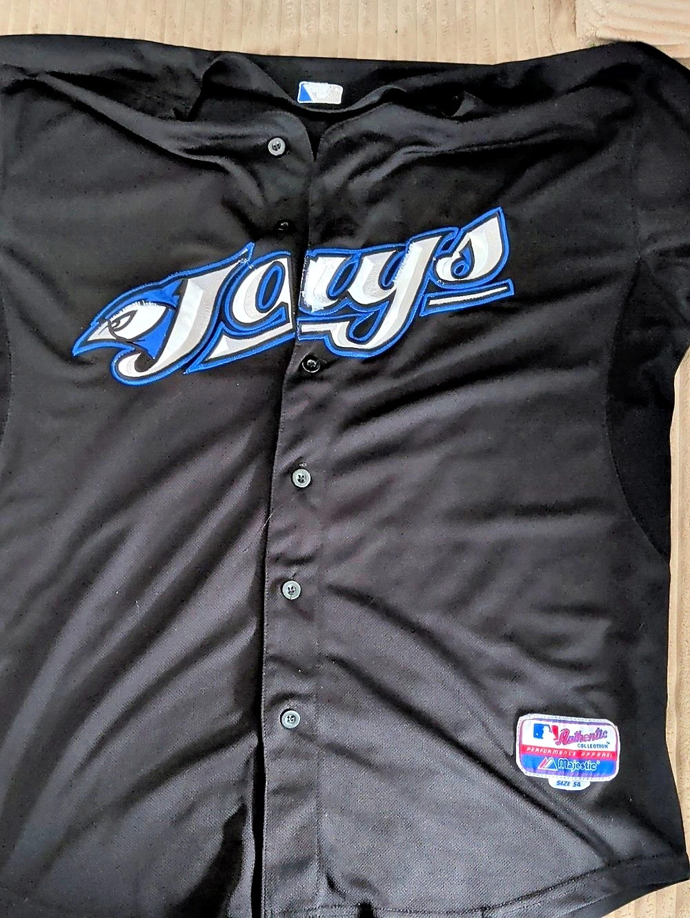 Majestic Toronto Blue Jays Cool Base Alternate Jersey Black & Blue 54